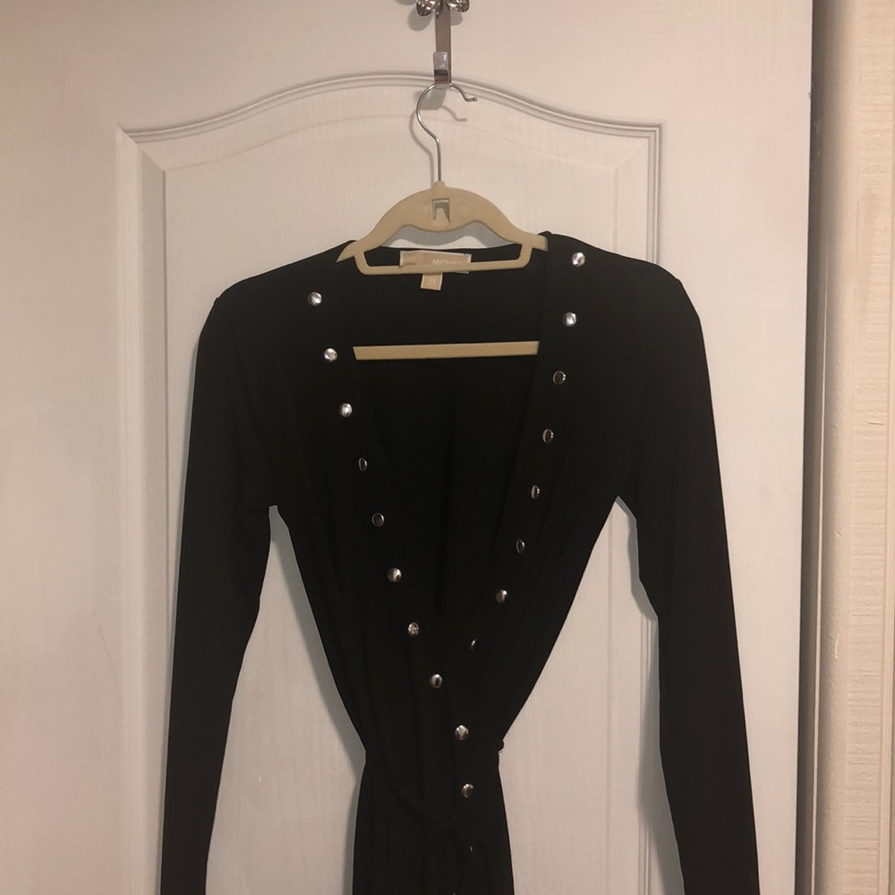 Michael Kors size ex small wrap dress black/studs